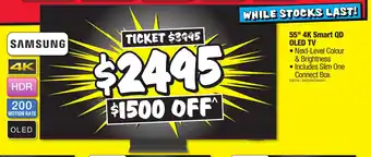 JB Hi-Fi 55" 4K Smart QD OLED TV offer
