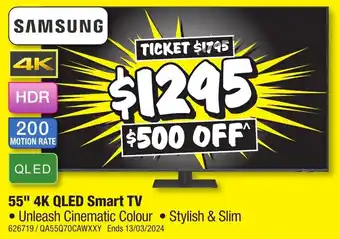 JB Hi-Fi 55" 4K QLED Smart TV offer