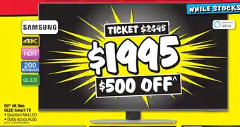 JB Hi-Fi 50" 4K Neo QLED Smart TV offer