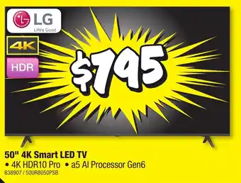 JB Hi-Fi 50" 4K Smart LED TV offer