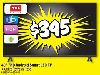 JB Hi-Fi 40" FHD Android Smart LED TV offer