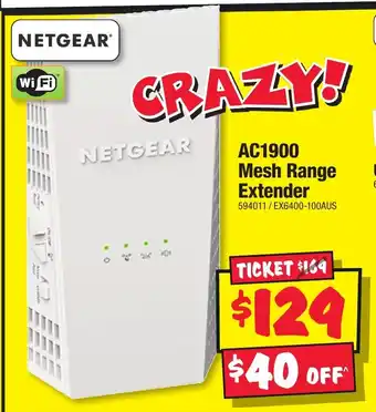 JB Hi-Fi AC1900 Mesh Range Extender offer