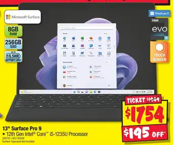 JB Hi-Fi 13" Surface Pro 9 offer