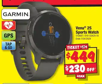 JB Hi-Fi Venu 2S Sports Watch offer