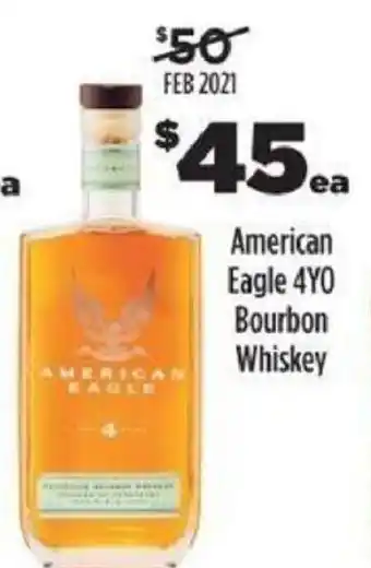 Liquorland American Eagle 4YO Bourbon Whiskey offer