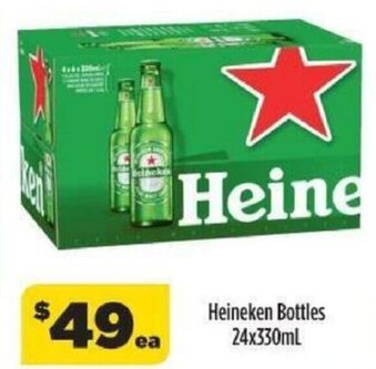 Liquorland Heineken Bottles 24x330ml offer