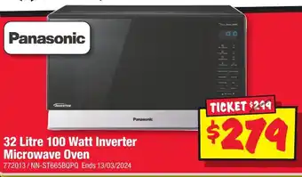 JB Hi-Fi 32 Litre 100 Watt Inverter Microwave Oven offer