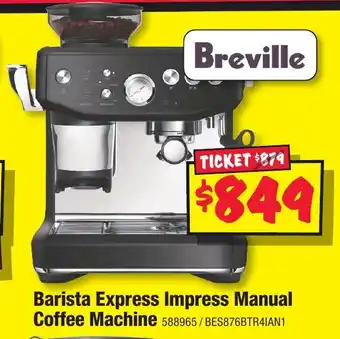 JB Hi-Fi Barista Express Impress Manual Coffee Machine offer