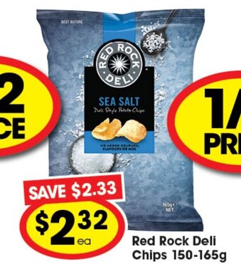 Ritchies Red Rock Deli Chips 150-165g offer