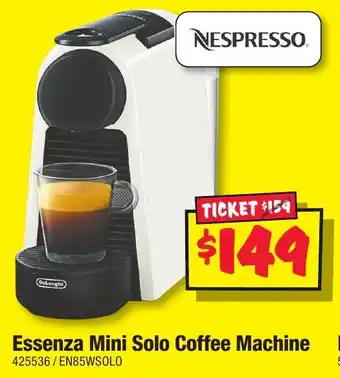 JB Hi-Fi Essenza Mini Solo Coffee Machine offer