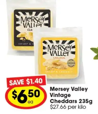 Mersey Valley Vintage Cheddars 235g