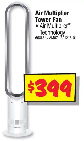 JB Hi-Fi Air Multiplier Tower Fan offer