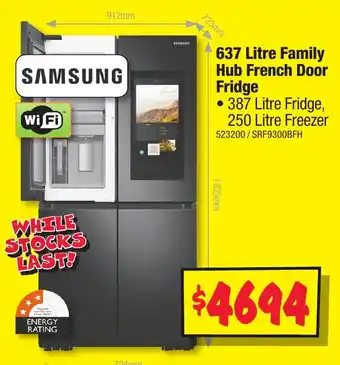 JB Hi-Fi 637 Litre Family Hub French Door Fridge offer