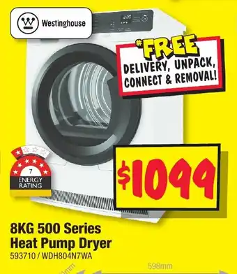 JB Hi-Fi 8KG 500 Series Heat Pump Dryer offer