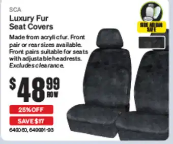 SuperCheap Auto Luxury Fur Seat Covers offer