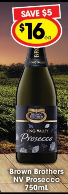 Ritchies Brown Brothers NV Prosecco 750ml offer
