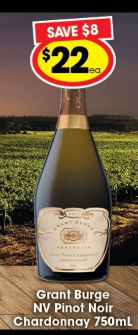 Ritchies Grant Burge NV Pinot Noir Chardonnay 750ml offer