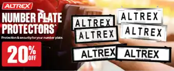 NUMBER PLATE PROTECTORS