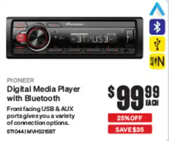 SuperCheap Auto Digital Media Player with Bluetooth offer