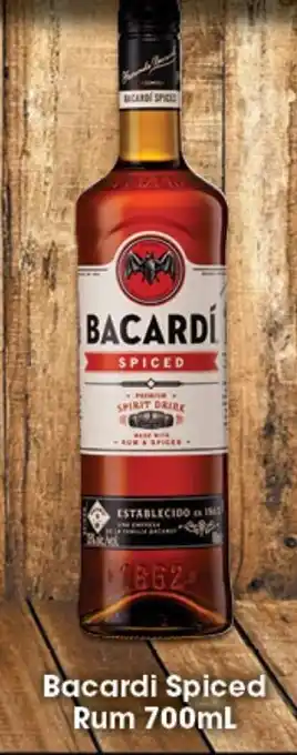 Ritchies Bacardi Spiced Rum 700ml offer