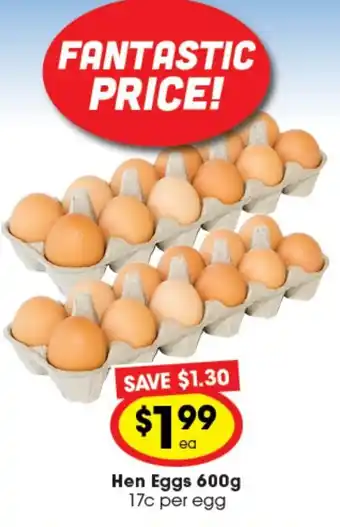 Hen Eggs 600g