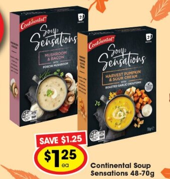 Ritchies Continental Soup Sensations 48-70g offer