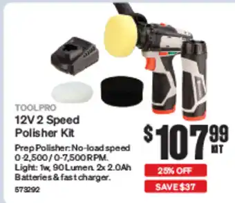 SuperCheap Auto 12V 2 Speed Polisher Kit offer