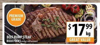 Supabarn Beef Rump Steak Bulk Packs offer
