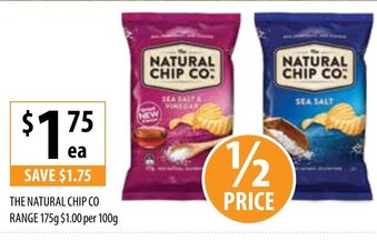 Supabarn The Natural Chip Co Range 175g offer