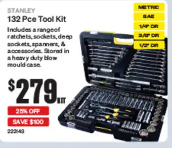 SuperCheap Auto 132 Pce Tool Kit offer
