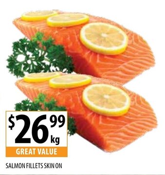 Supabarn Salmon Fillets Skin On offer
