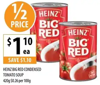 Supabarn Heinz Big Red Condensed Tomato Soup 420g offer