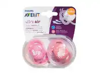 Philips Avent Orthodontic Soother Ultra Air 6-18 Months 2 Pack