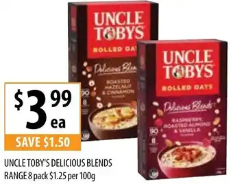 Supabarn Uncle Toby's Delicious Blends 8 pack offer