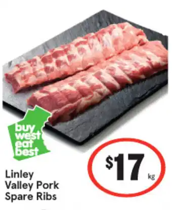 IGA Linley Valley Pork Spare Ribs offer