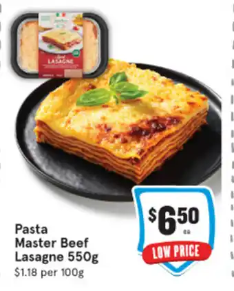 IGA Pasta Master Beef Lasagne 550g offer