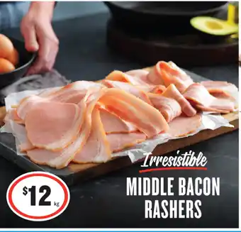 IGA MIDDLE BACON RASHERS offer