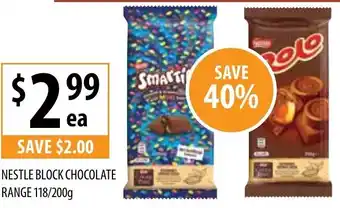 Supabarn Nestle Block Chocolate 118/200g offer