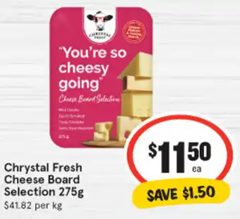 IGA Chrystal Fresh Cheese Board Selection 275g offer