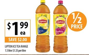 Supabarn Lipton Ice Tea 1.5L offer