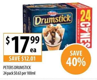 Supabarn Peters Drumstick 24 Pack offer