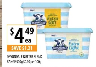 Supabarn Devondale Butter Blend Range 500g offer