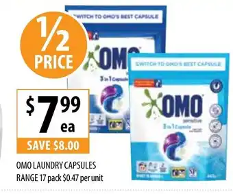Supabarn OMO Laundry Capsules 17 Pack offer