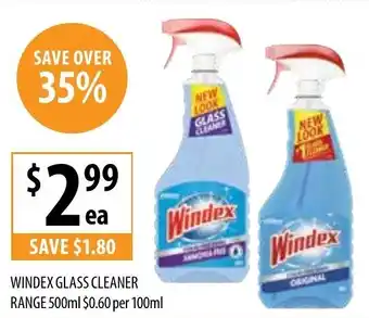 Windex Glass Cleaner Range 500ml