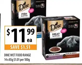 Supabarn Dine Wet Food Range 14x85g offer