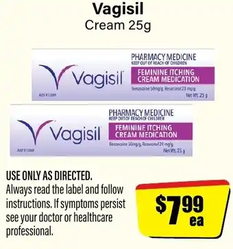 Vagisil Cream 25g