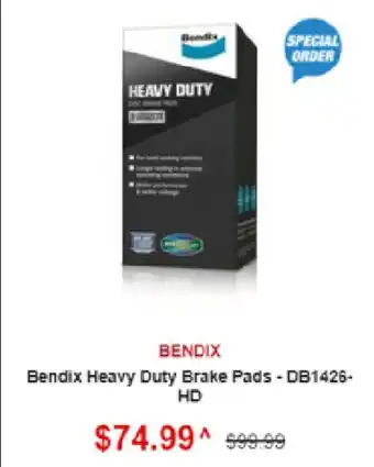 SuperCheap Auto Bendix Heavy Duty Brake Pads - DB1426-HD offer