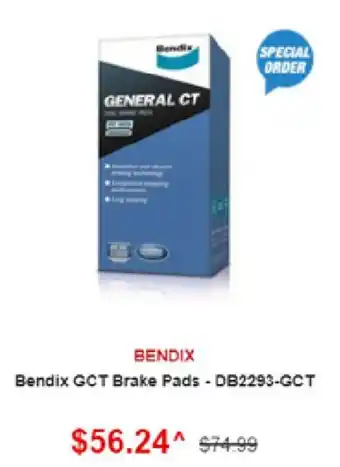 SuperCheap Auto Bendix GCT Brake Pads - DB2293-GCT offer