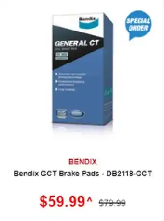 SuperCheap Auto Bendix GCT Brake Pads - DB2118-GCT offer
