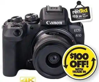 Teds Cameras Canon EOS R10 Mirrorless Kit with 18-45mm Zoom offer